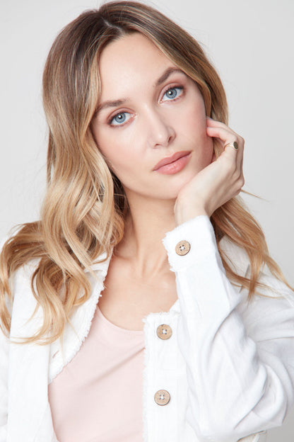 Long sleeve button up jacket