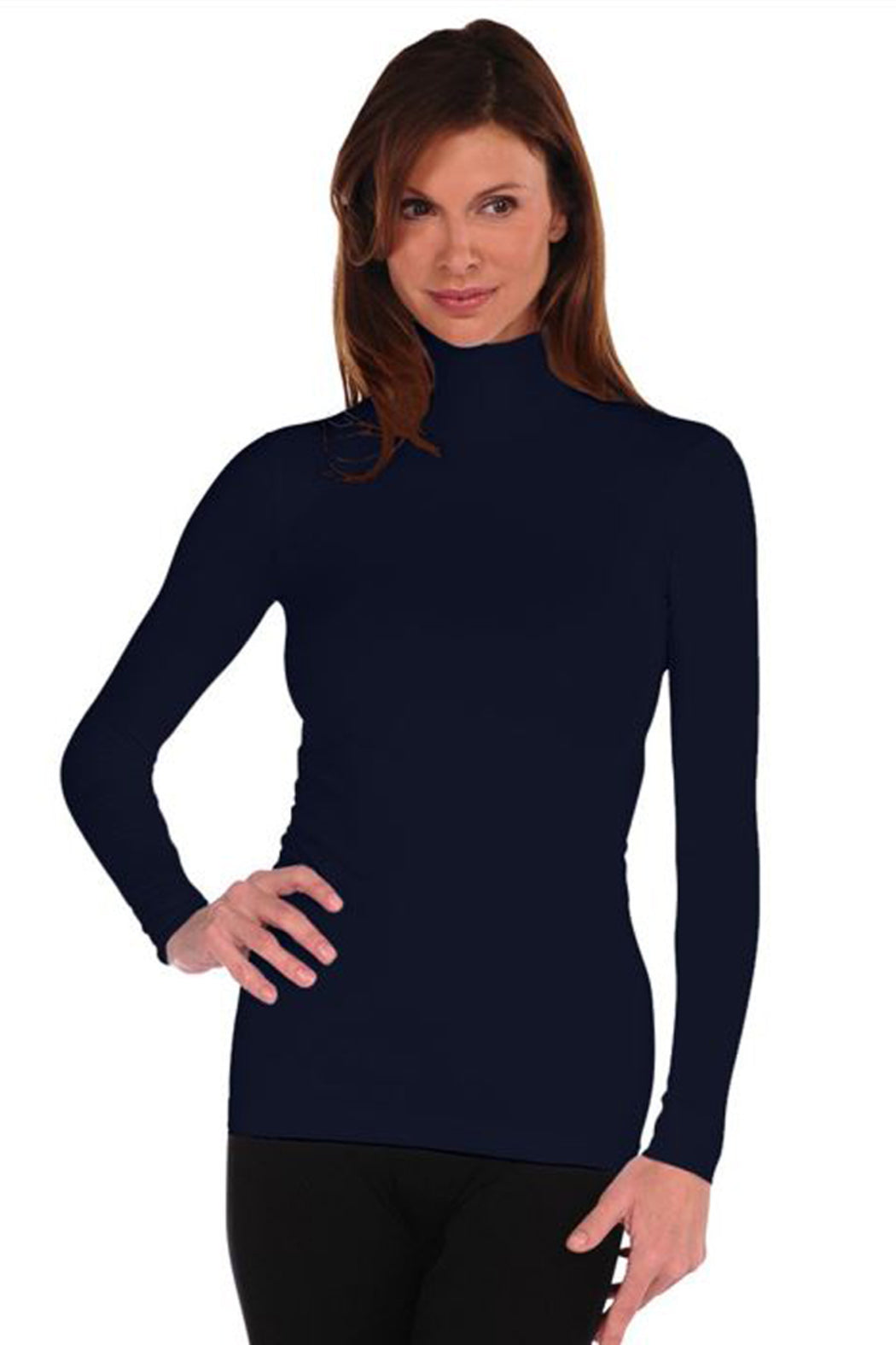 LONG SLEEVE MOCK NECK TOP