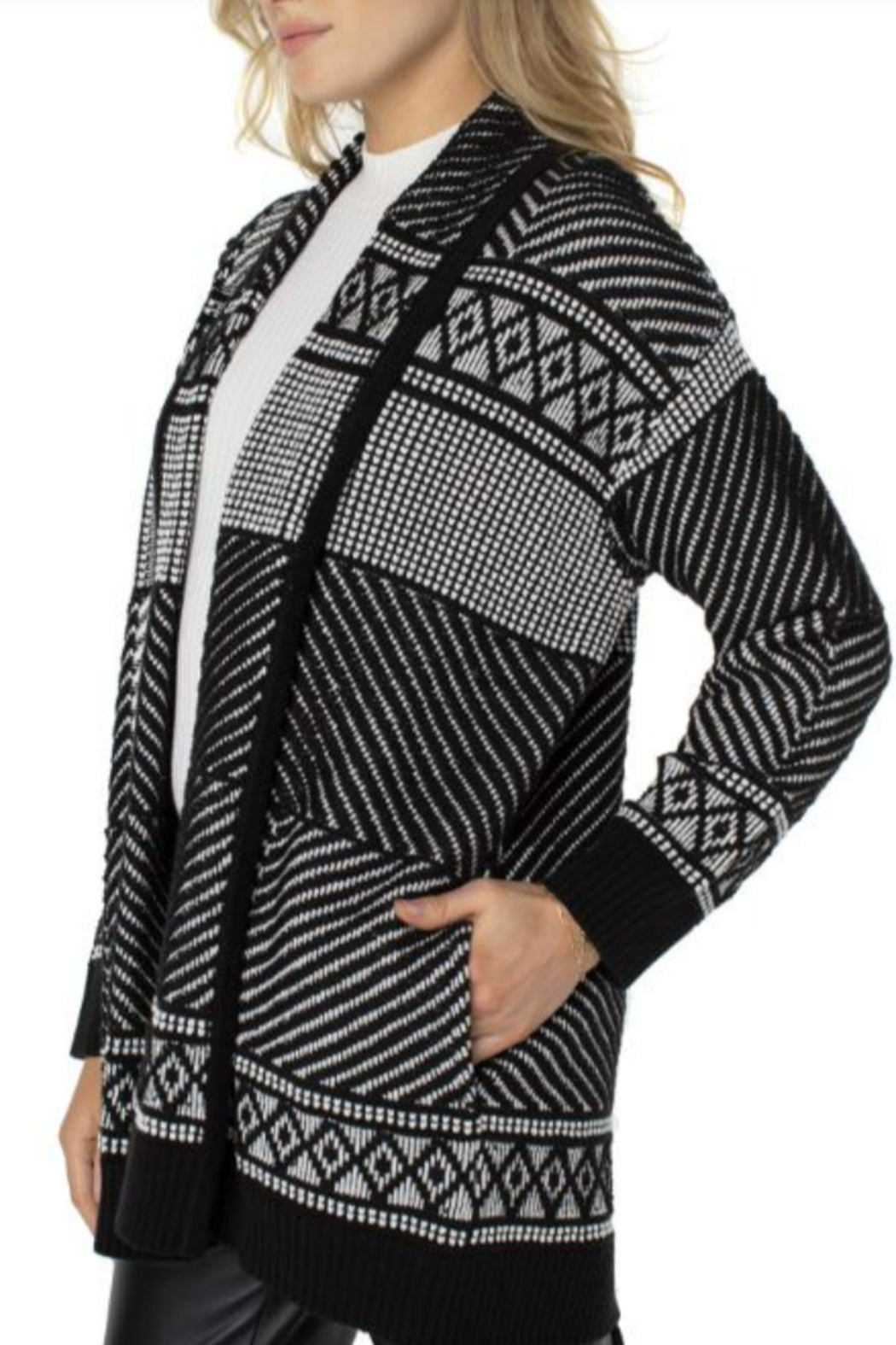 Long Sleeve Open Front Cardigan