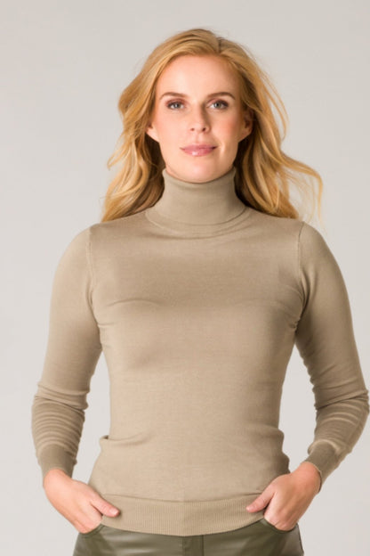 Long sleeve turtleneck light weight sweater