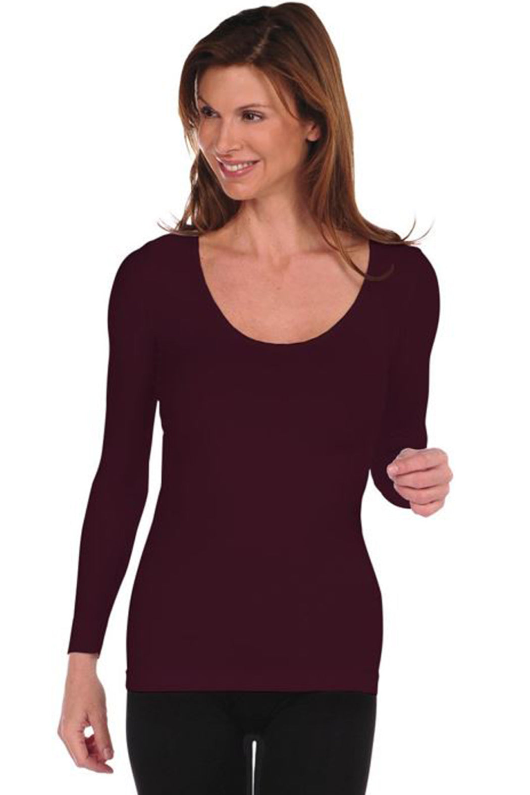 LONG SLEEVE U-NECK TOP