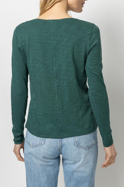 Long Sleeve V Neck Tee