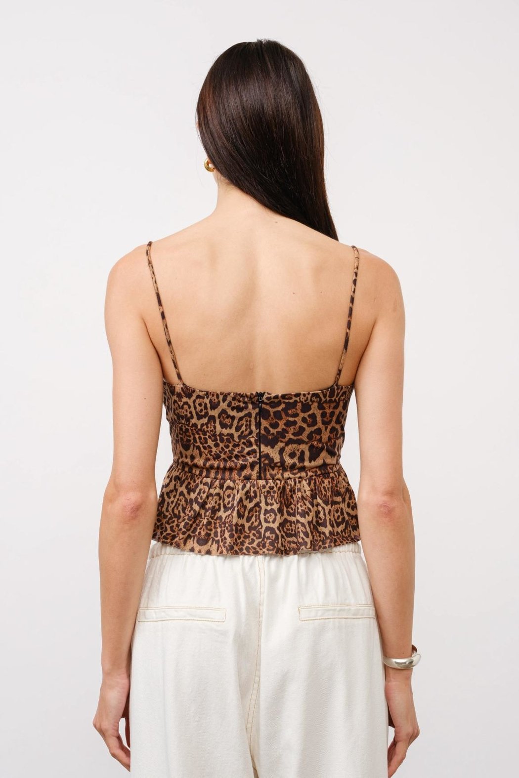Leopard Mesh Top