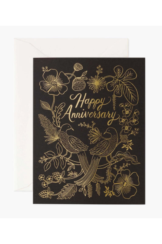 LOVE BIRDS ANNIVERSARY CARD