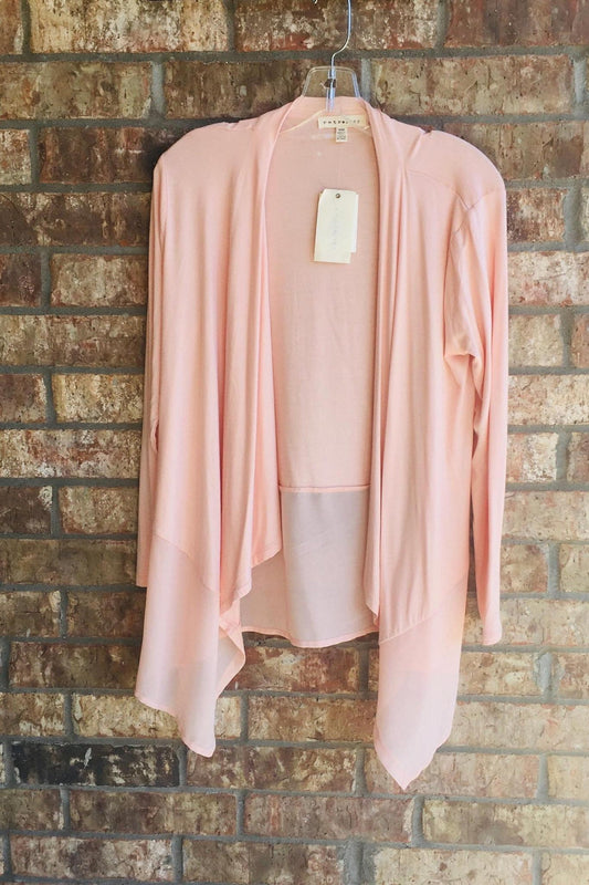 Peach High-Low Duster