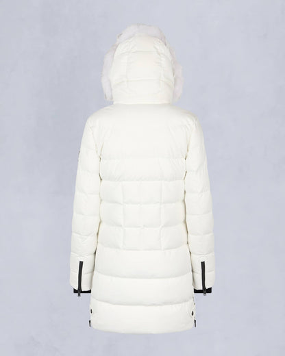 Moose Knuckles Womens Watershed 3 Parka in Milky Way with Natural Shearling