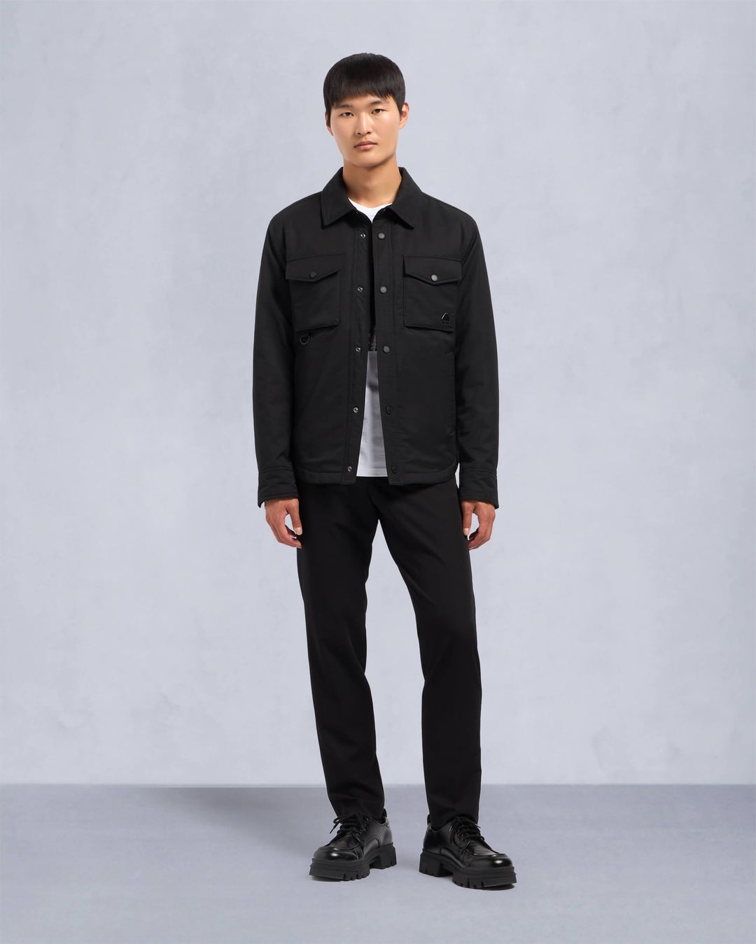 Moose Knuckles Mens West Shirt Jacket in Black