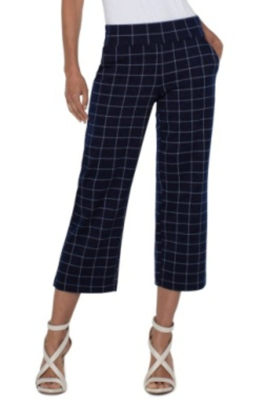 Mabel Pull On Wide Leg Crop Pant