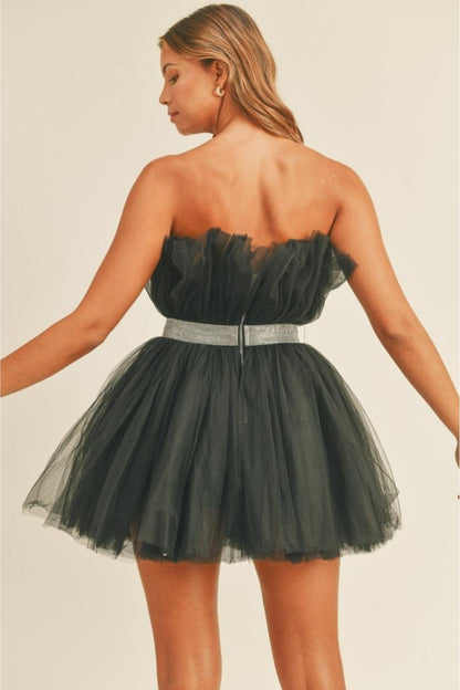 Belted Tulle Dress
