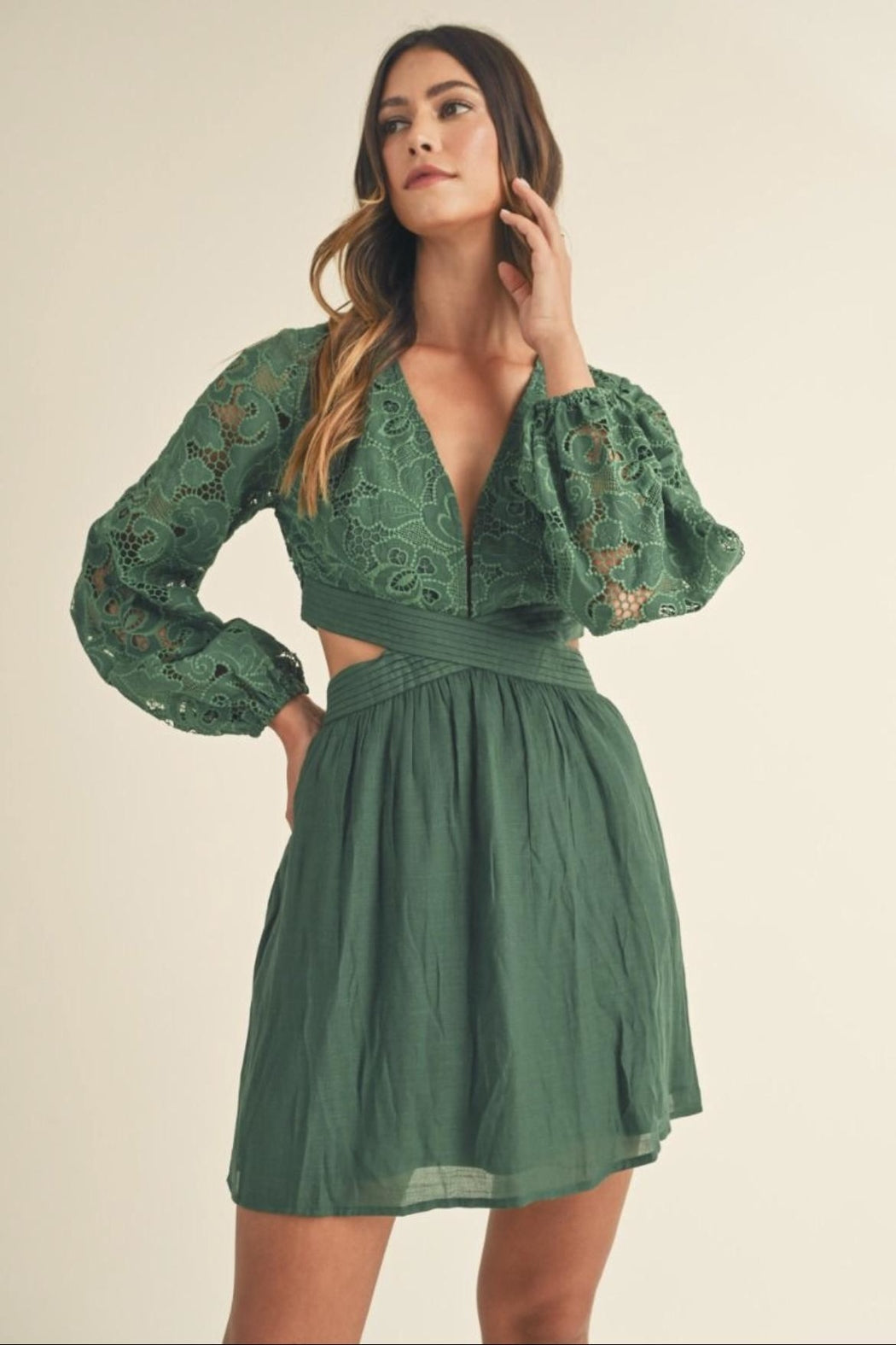Cut-Out Mini Dress