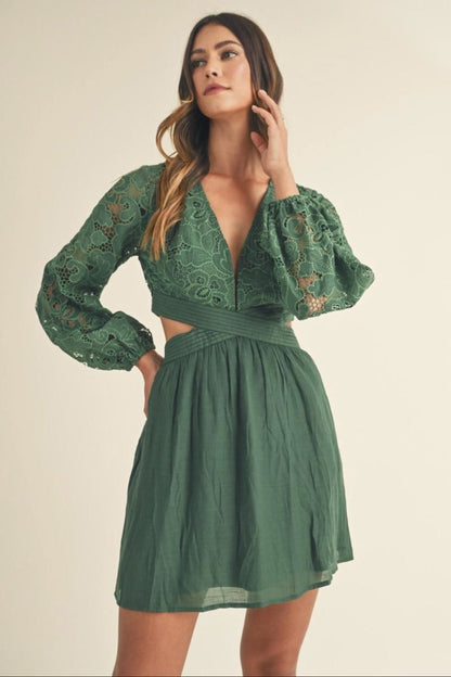 Cut-Out Mini Dress