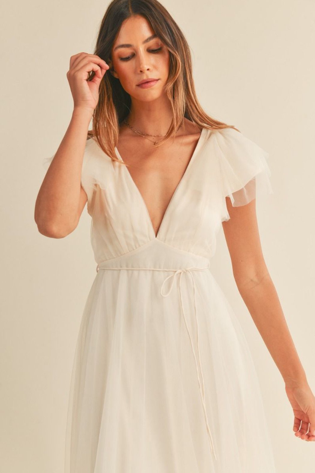Debra Tulle Midi Dress