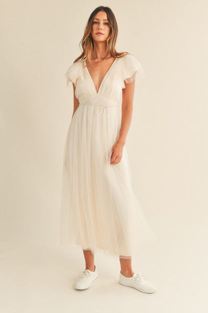 Debra Tulle Midi Dress