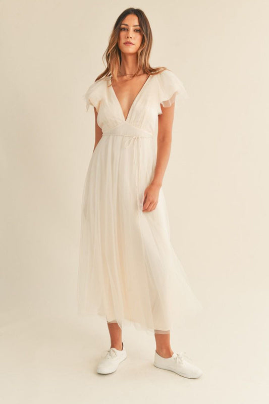 Debra Tulle Midi Dress