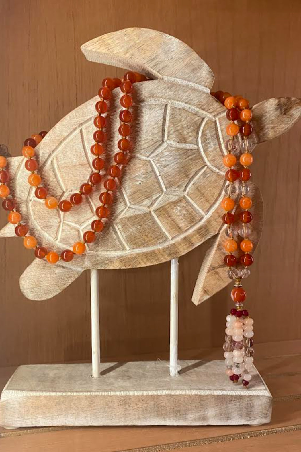 Mala Stone Necklaces W/ Worry Stone
