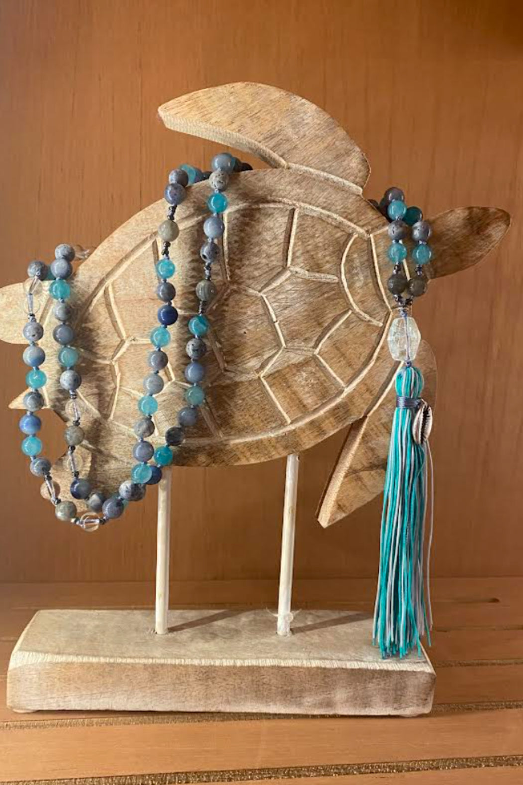 Mala Stone Necklaces W/ Worry Stone