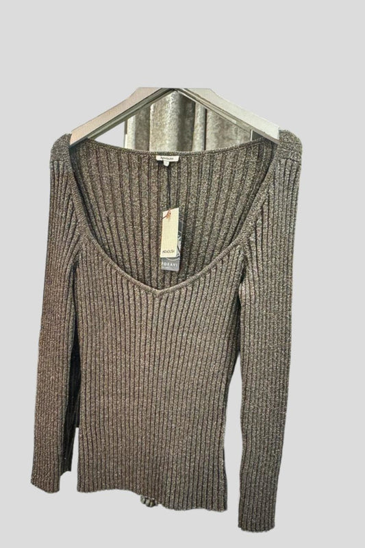 Manoush Silver Long Sleeve Top @ Foravi