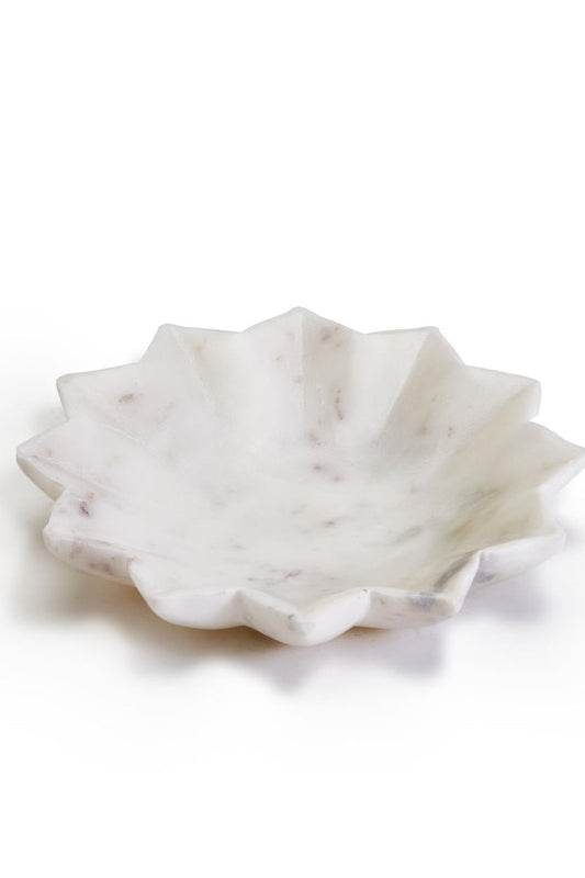 Marble Lotus Flower Plate