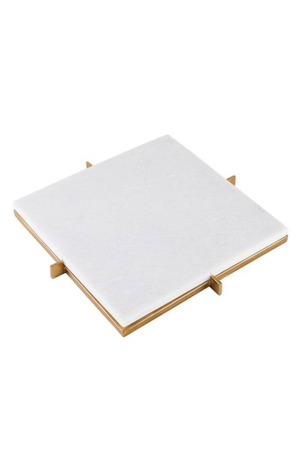 Marble Tray w/ Metal Stand