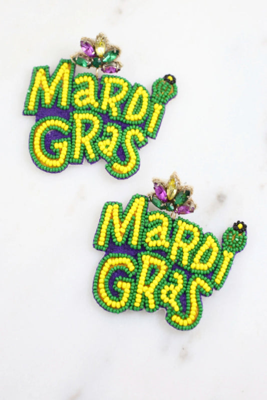 MARDI GRAS CELEBRATION EARRING