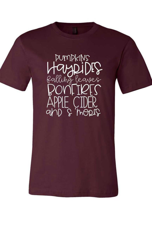 Maroon Fall Top