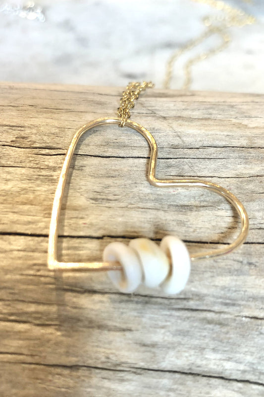 Maui Love Puka Necklace - Long 14K Gold Filled