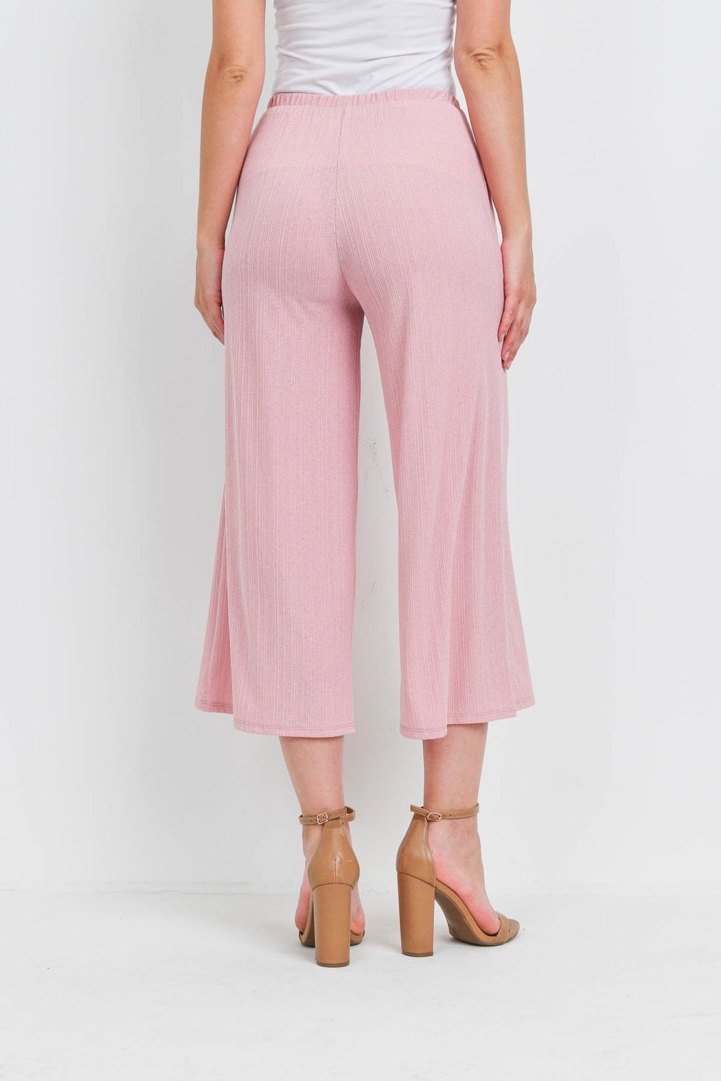 Mauve Pockets Crop Pants