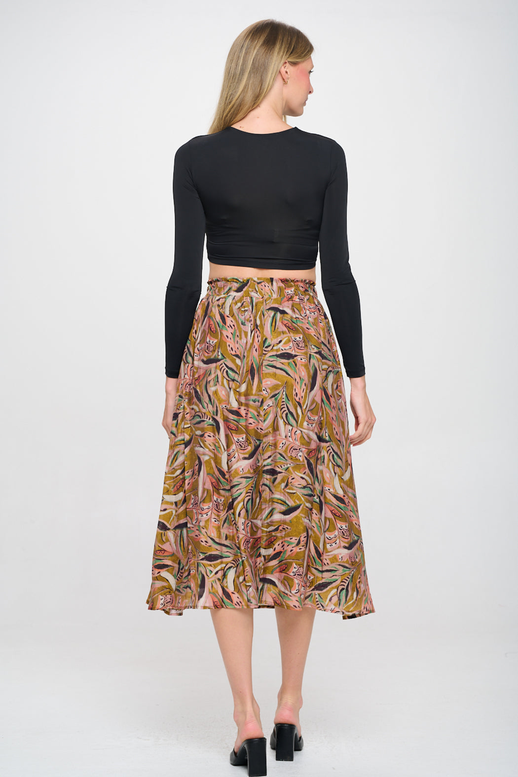 Autumn Leaves Olive Anna Skirt