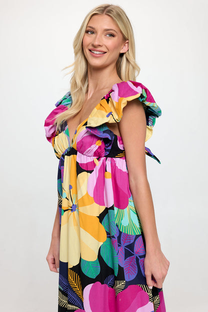 Big Multi Floral Lola Dress