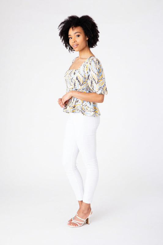 Blue Art Amelia Top