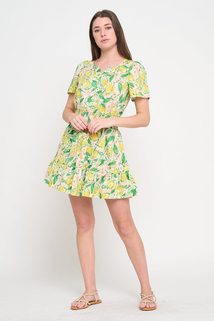 Lemon Grove Bliss Short Dress