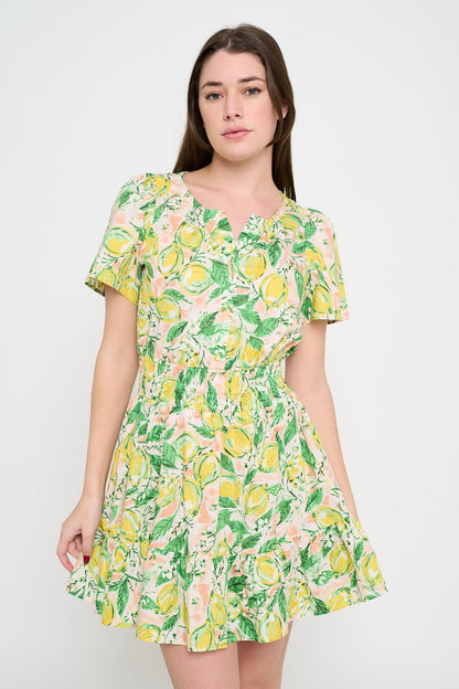 Lemon Grove Bliss Short Dress