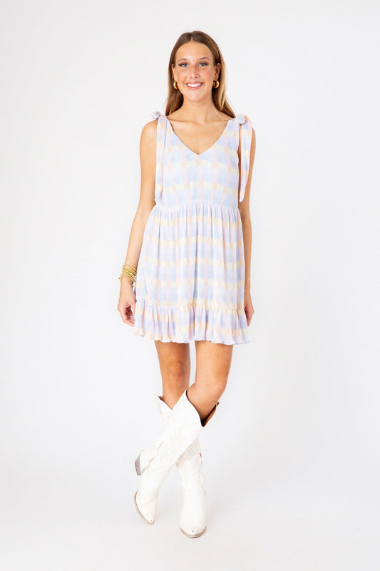 Pastel Check Daphne Dress