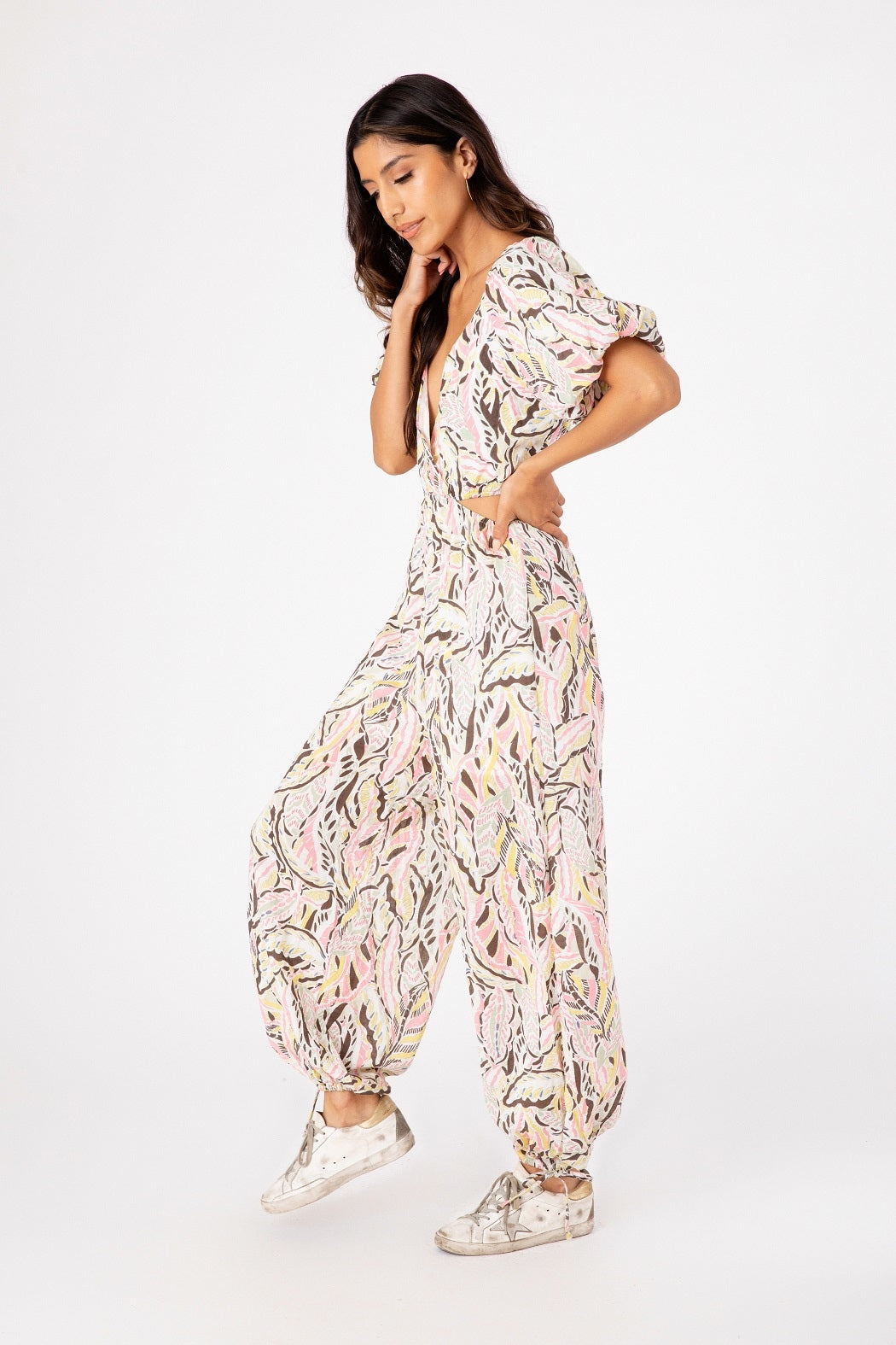 Pink Art Casey Jumpsuit