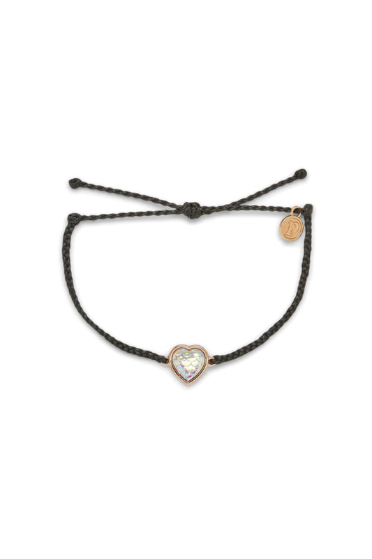 Mermaid Heart Bracelet-Blk/RG