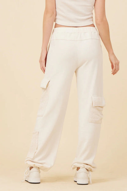 Mesh Crochet Cargo Pants