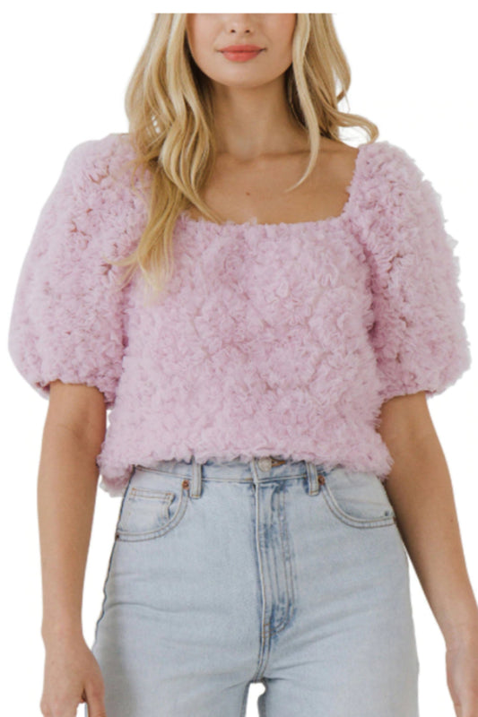 Mesh Flower Top