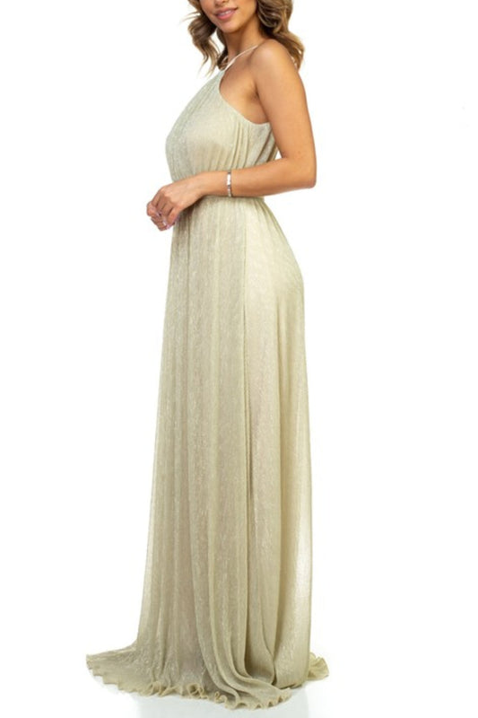 Metallic Ethereal Gown
