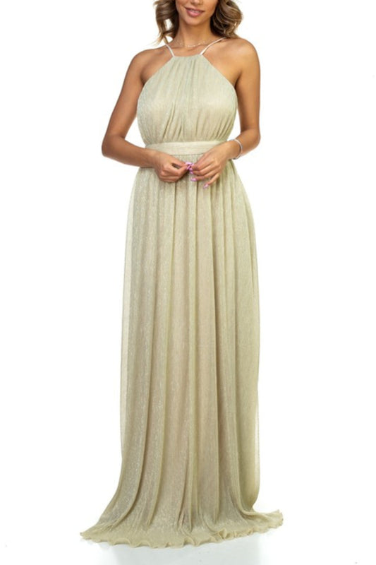 Metallic Ethereal Gown
