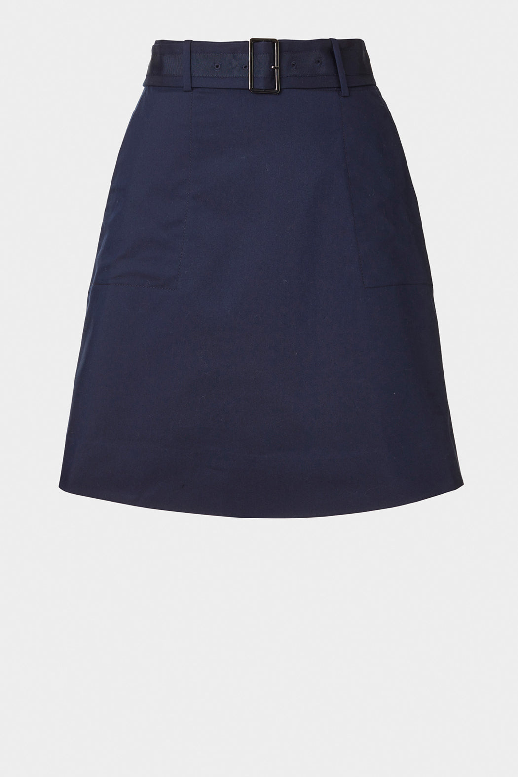 Midnight Twill A-Line Skirt