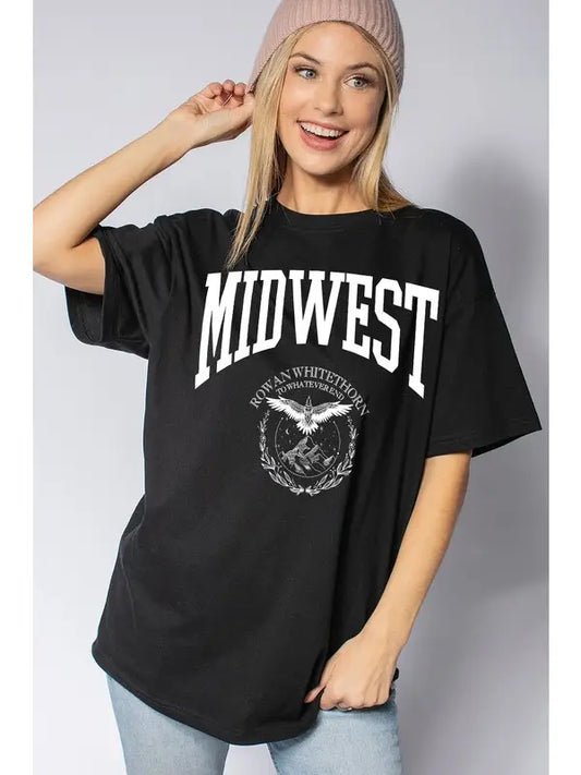 Midwest Black Graphic TShirt
