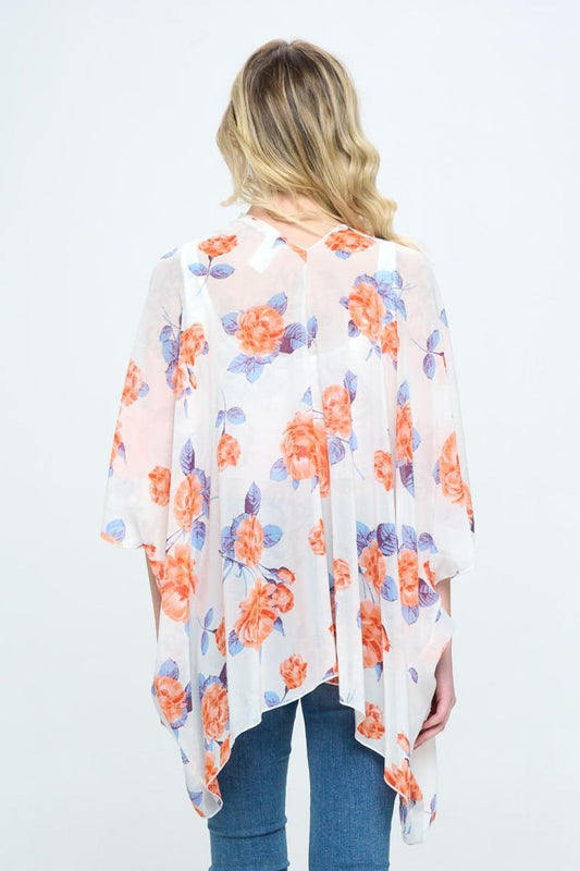 Loose Fit Kimono Cardigan Top With