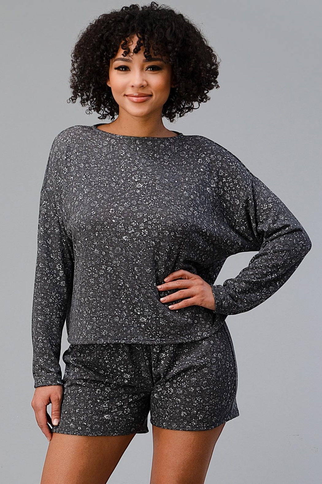 Ditsy Floral Short Lounge Wear Set