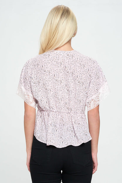 Dolman Sleeve V Neck Fashion Casual Top