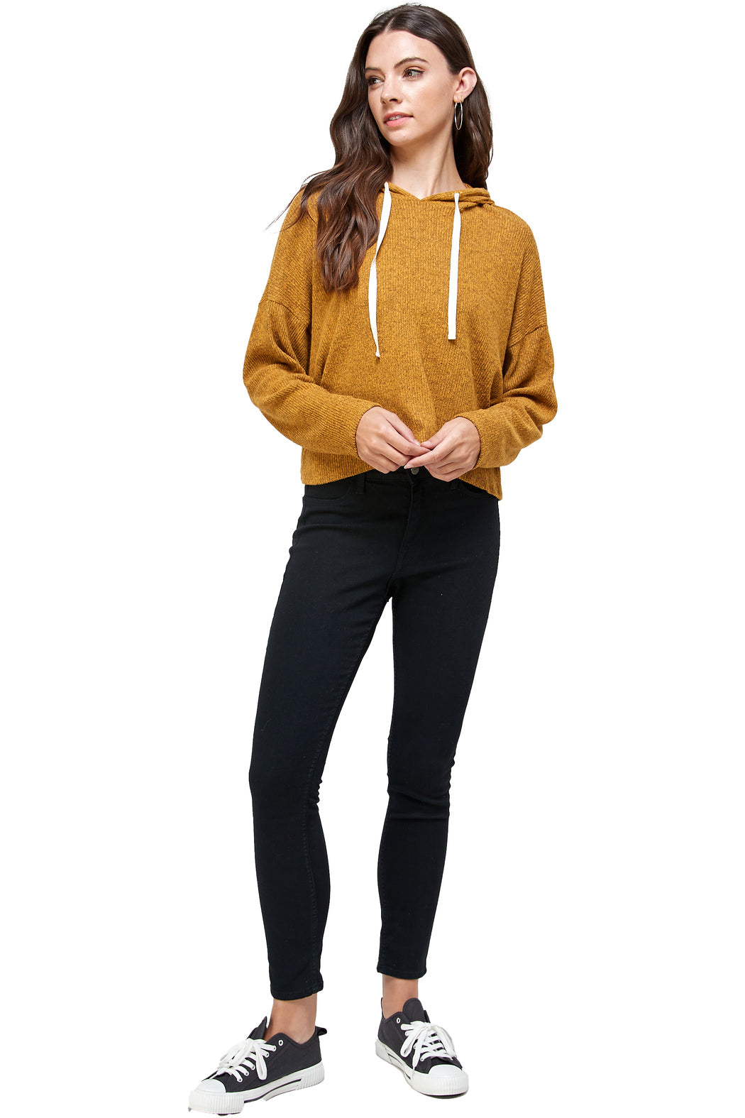 Hooded Hoodie Sweatshirt Top
