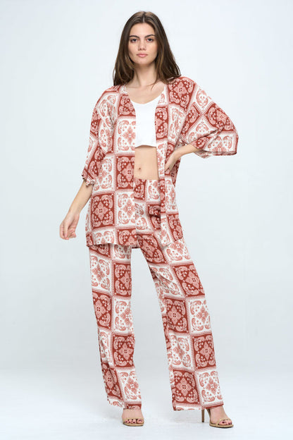 Loose Fit Kimono Top
