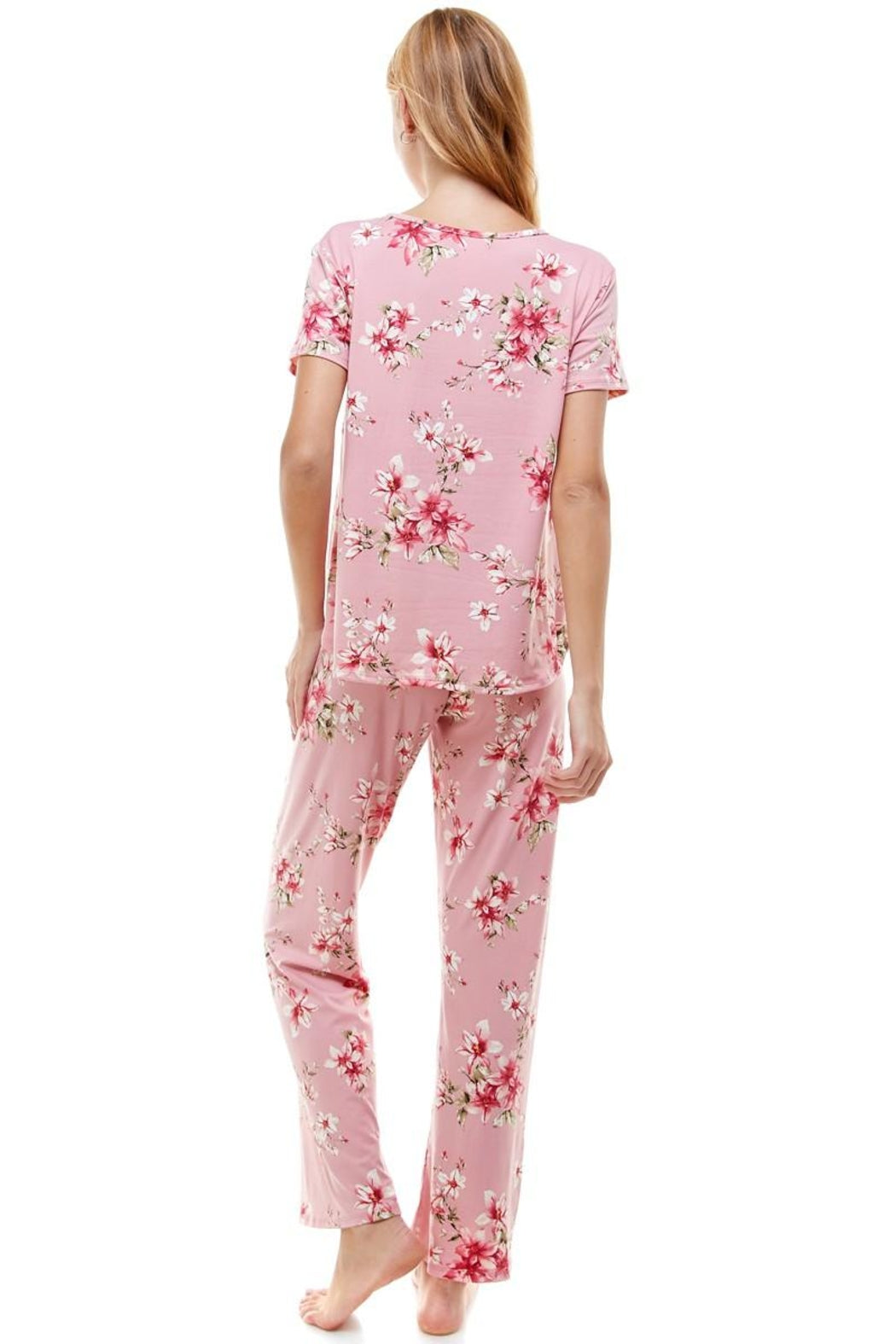 Lounge Wear Set Short Sleeve & Pants Matching Sets