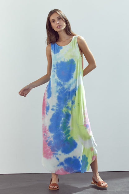 Maxi Dress Sleeveless Crew Neck Maxi Dress