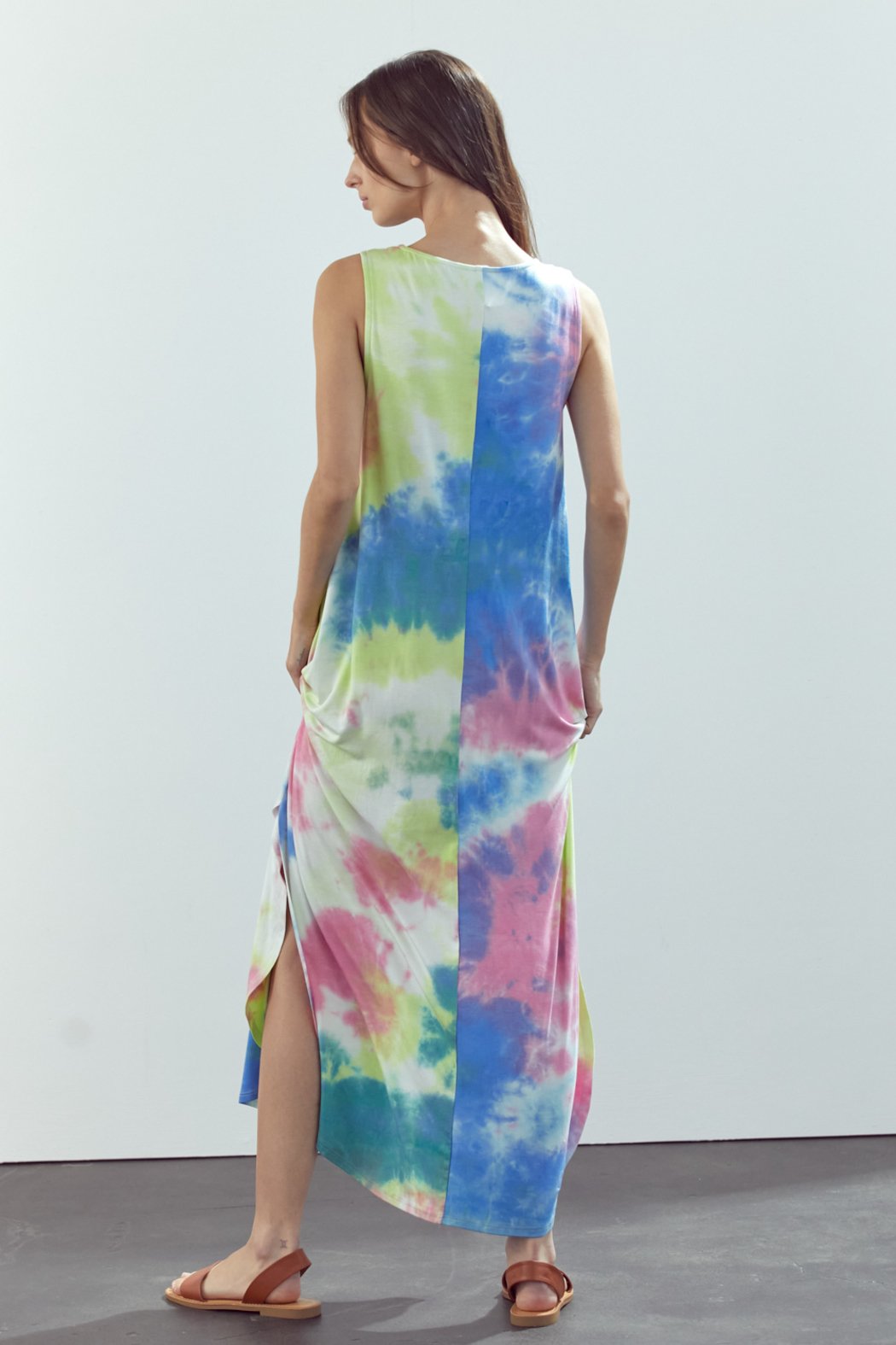 Maxi Dress Sleeveless Crew Neck Maxi Dress