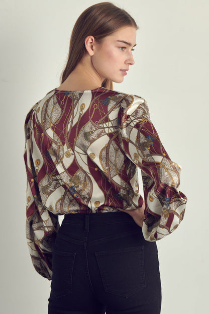 Satin Long Sleeve Bodysuit